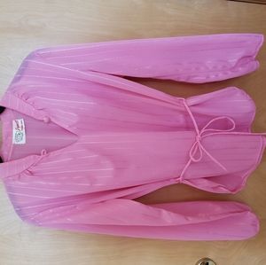 Vintage Dueces Wild, Inc Long Sleeve Pink Blouse